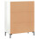 VidaXL (high gloss white) vidaXL Sideboard Storage Side Cabinet Cupboard Concrete Grey Engineered Wood 8