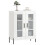 VidaXL (high gloss white) vidaXL Sideboard Storage Side Cabinet Cupboard Grey Sonoma Engineered Wood 3