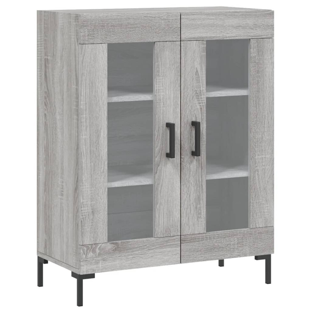 (grey sonoma) vidaXL Sideboard Storage Side Cabinet Cupboard Concrete Grey Engineered Wood