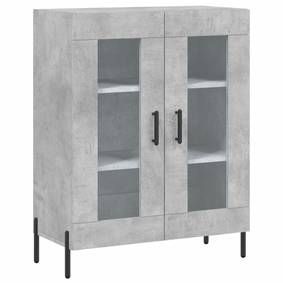 (concrete grey) vidaXL Sideboard Storage Side Cabinet Cupboard Grey Sonoma Engineered Wood