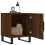 VidaXL (brown oak, 2 pcs) vidaXL Bedside Cabinets Bedside Table 2 pcs Concrete Grey Engineered Wood 3