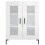 VidaXL (high gloss white) vidaXL Sideboard Storage Side Cabinet Cupboard Concrete Grey Engineered Wood 5