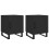 VidaXL (black, 2 pcs) vidaXL Bedside Cabinets Bedside Table 2 pcs Concrete Grey Engineered Wood 1