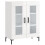 VidaXL (high gloss white) vidaXL Sideboard Storage Side Cabinet Cupboard Concrete Grey Engineered Wood 1