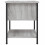 VidaXL (grey sonoma, 2 pcs) vidaXL Bedside Table Cabinet Side Table Telephone Table Black Engineered Wood 8