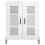 VidaXL (high gloss white) vidaXL Sideboard Storage Side Cabinet Cupboard Grey Sonoma Engineered Wood 5