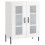 VidaXL (high gloss white) vidaXL Sideboard Storage Side Cabinet Cupboard Grey Sonoma Engineered Wood 1