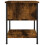 VidaXL (smoked oak, 2 pcs) vidaXL Bedside Table Cabinet Side Table Telephone Table Black Engineered Wood 8