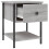 VidaXL (grey sonoma, 2 pcs) vidaXL Bedside Table Cabinet Side Table Telephone Table Black Engineered Wood 6