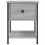VidaXL (grey sonoma, 2 pcs) vidaXL Bedside Table Cabinet Side Table Telephone Table Black Engineered Wood 7