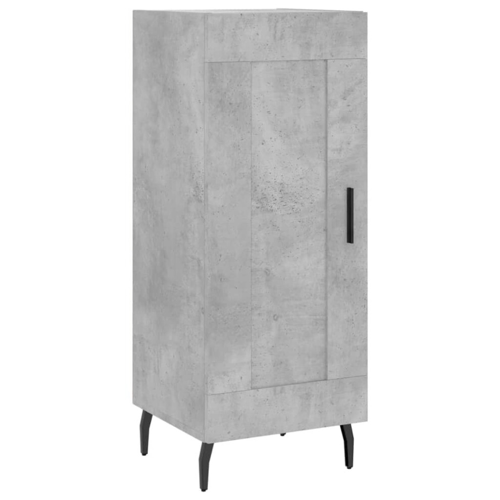 Vidaxl (Concrete Grey) Sideboard Storage Cabinet Side Cabinet Cupboard White Engineered Wood