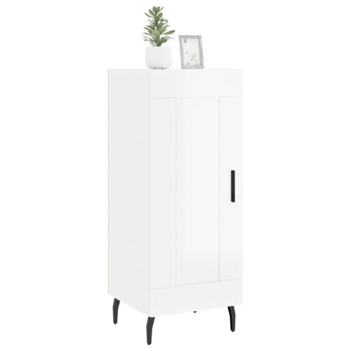VidaXL (high gloss white) vidaXL Sideboard Storage Cabinet Side Cabinet Cupboard White Engineered Wood 2