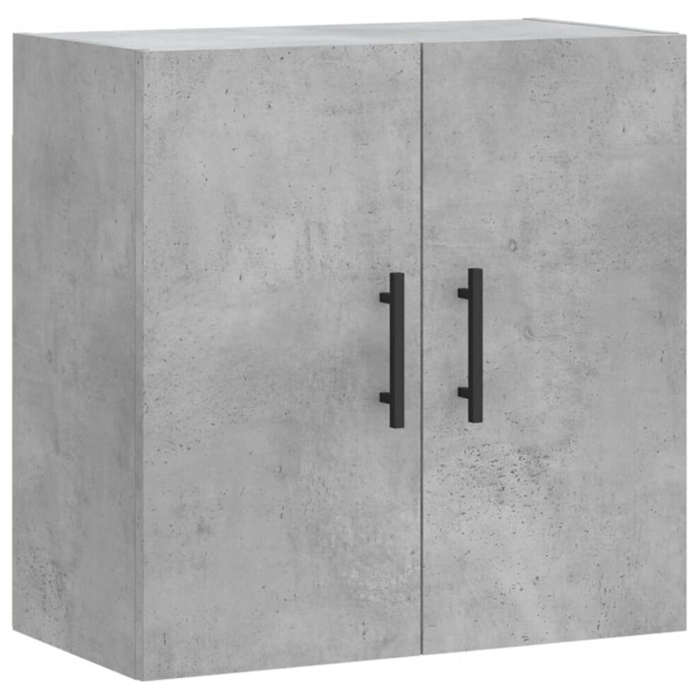 Vidaxl (Concrete ) Wall Cabinet Storage Cabinet Display Cabinet Sonoma Oak Engineered Wood Grey