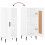 VidaXL (high gloss white) vidaXL Sideboard Storage Cabinet Side Cabinet Cupboard White Engineered Wood 9