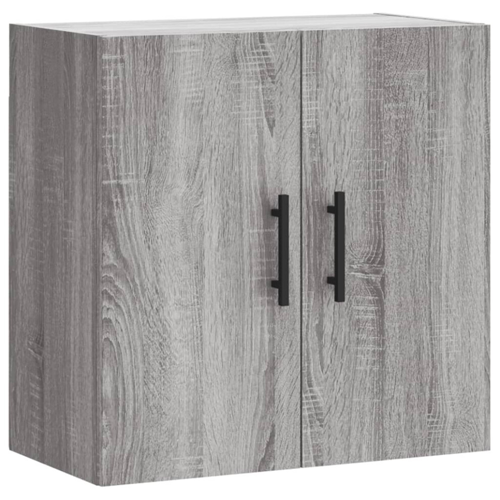 Vidaxl ( Sonoma) Wall Cabinet Storage Cabinet Display Cabinet Sonoma Oak Engineered Wood Grey
