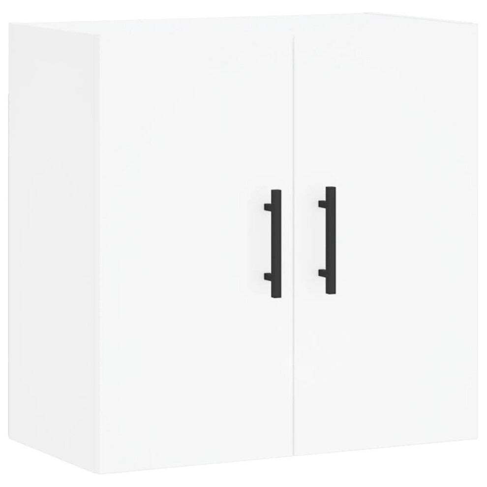Vidaxl (White) Wall Cabinet Storage Cabinet Display Cabinet Sonoma Oak Engineered Wood
