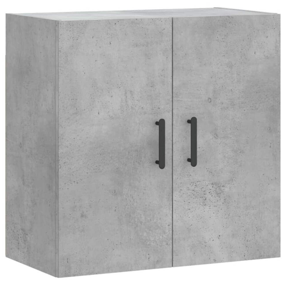 Vidaxl (Concrete Grey) Wall Cabinet Storage Cabinet Display Cabinet White Engineered Wood
