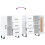 VidaXL (high gloss white) vidaXL Sideboard Storage Cabinet Side Cabinet Cupboard White Engineered Wood 9