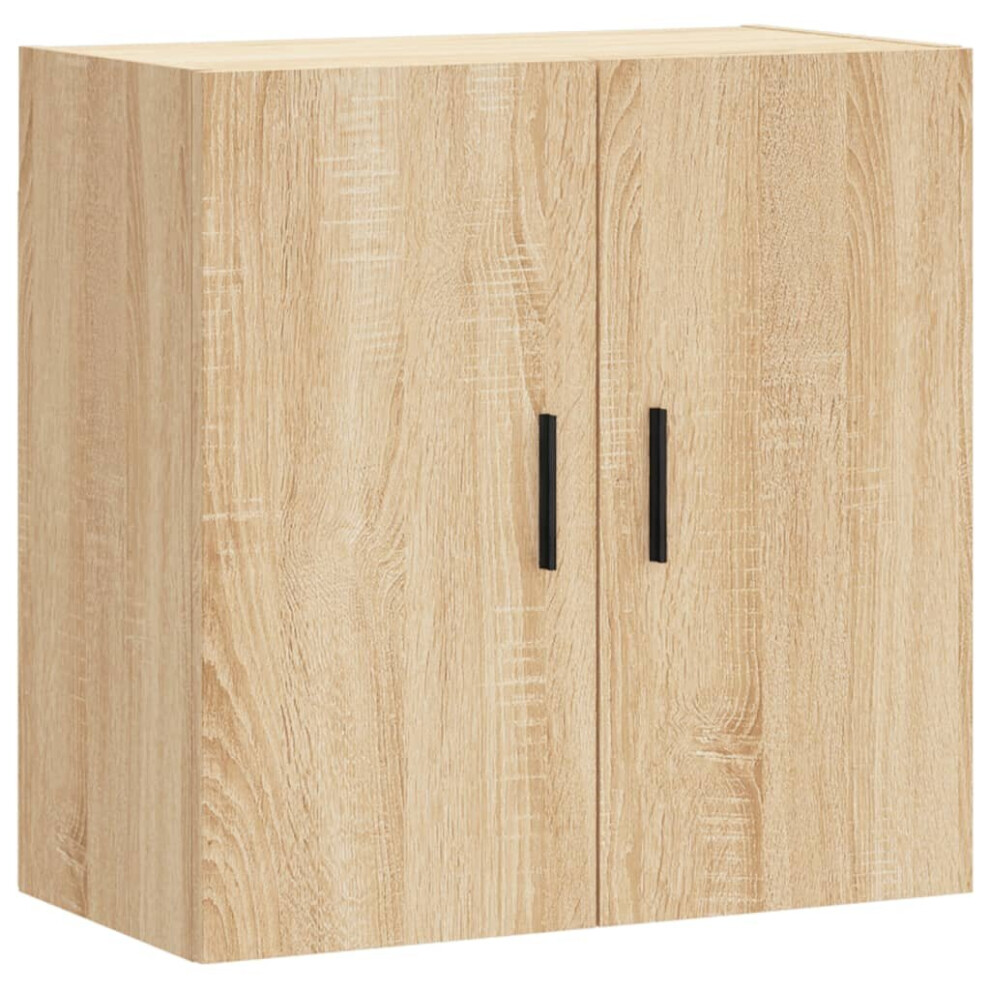 (sonoma oak) vidaXL Wall Cabinet Storage Cabinet Display Cabinet Brown Oak Engineered Wood