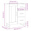 VidaXL (high gloss white) vidaXL Sideboard Storage Cabinet Side Cabinet Cupboard White Engineered Wood 4