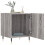 VidaXL (grey sonoma, 2 pcs) vidaXL Bedside Cabinet Bed Table Nightstand Side Table White Engineered Wood 3