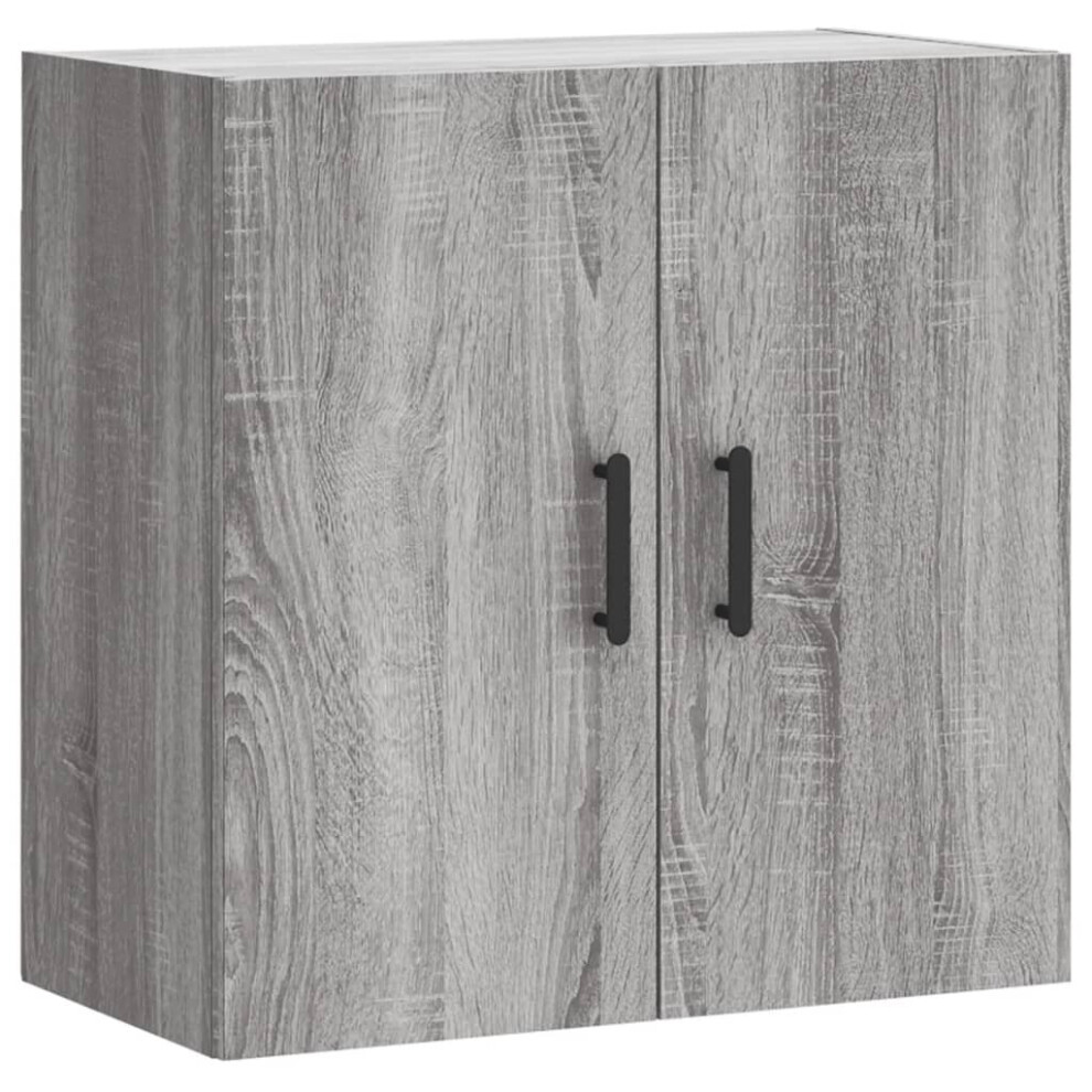 Vidaxl (Grey Sonoma) Wall Cabinet Storage Cabinet Display Cabinet White Engineered Wood