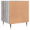 VidaXL (grey sonoma, 2 pcs) vidaXL Bedside Cabinet Bed Table Nightstand Side Table White Engineered Wood 9