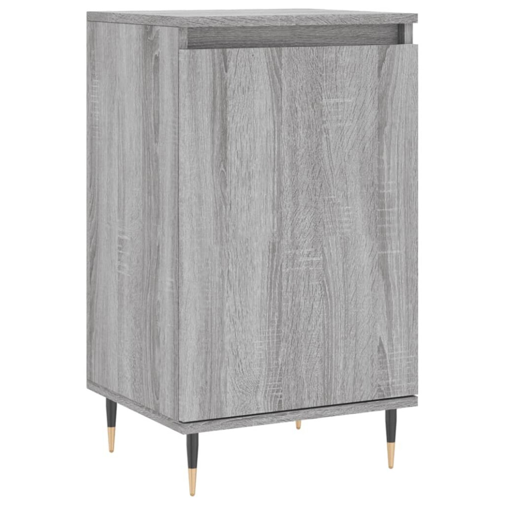 Vidaxl (Grey Sonoma, 1 Pcs) Sideboard Storage Cabinet Cupboard Side Cabinet White Engineered Wood