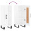 VidaXL (high gloss white) vidaXL Sideboard Storage Cabinet Cupboard Side Cabinet Black Engineered Wood 9