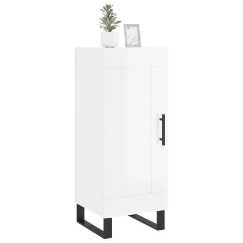 VidaXL (high gloss white) vidaXL Sideboard Storage Cabinet Cupboard Side Cabinet Black Engineered Wood 2