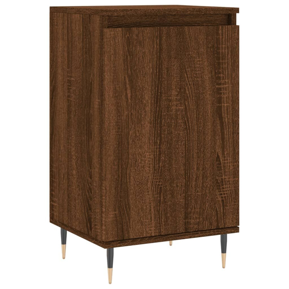 (brown oak, 1 pcs) vidaXL Sideboard Storage Cabinet Cupboard Side Cabinet White Engineered Wood