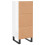 VidaXL (high gloss white) vidaXL Sideboard Storage Cabinet Cupboard Side Cabinet Black Engineered Wood 8