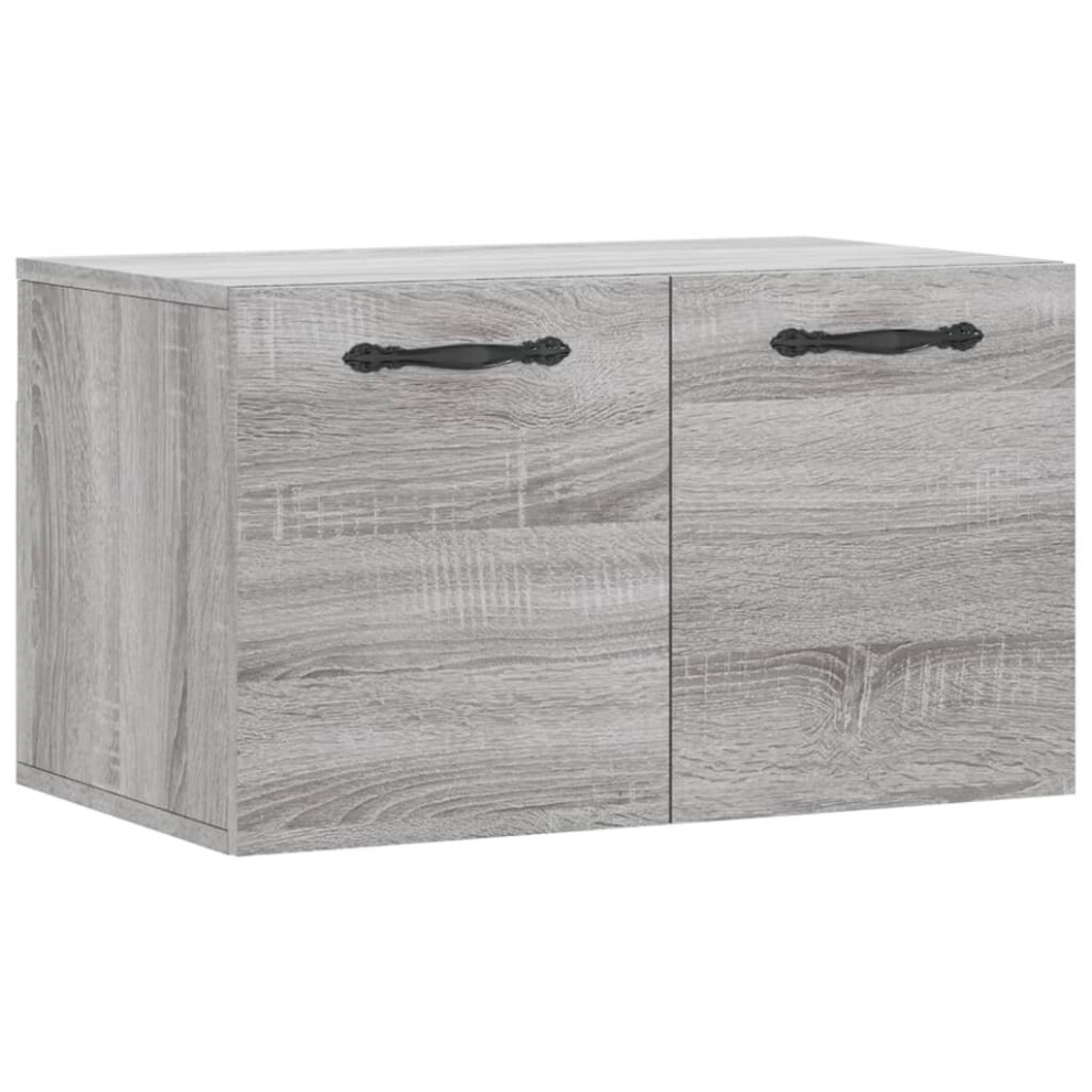 (grey sonoma, 60 x 36.5 x 35 cm) vidaXL Wall Cabinet Hanging Storage Cabinet Display Cabinet Engineered Wood