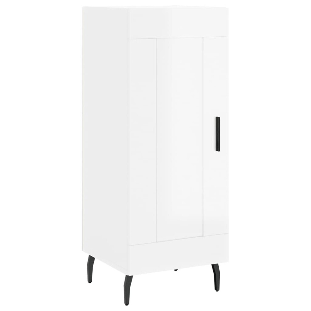 (high gloss white) vidaXL Sideboard Storage Cabinet Side Cabinet Cupboard White Engineered Wood