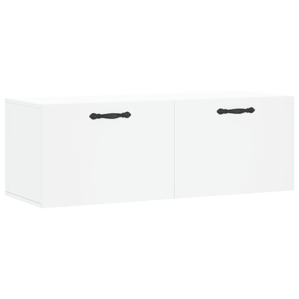 Vidaxl (White, 100 X 36.5 X 35 Cm) Wall Cabinet Hanging Storage Cabinet Display Cabinet Engineered Wood