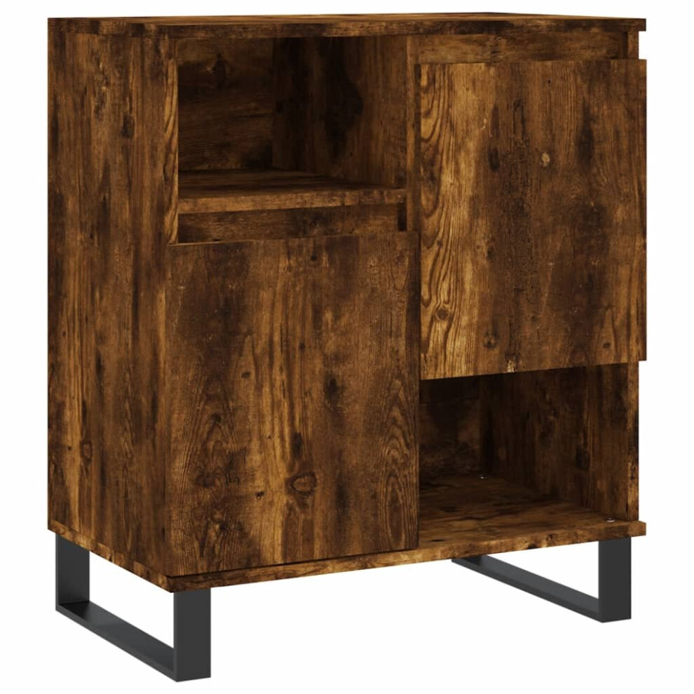 (smoked oak) vidaXL Sideboard Storage Cabinet Cupboard Side Cabinet Brown Oak Engineered Wood