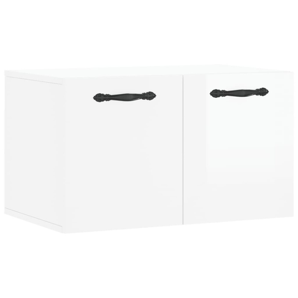 (high gloss white, 60 x 36.5 x 35 cm) vidaXL Wall Cabinet Hanging Storage Cabinet Display Cabinet Engineered Wood