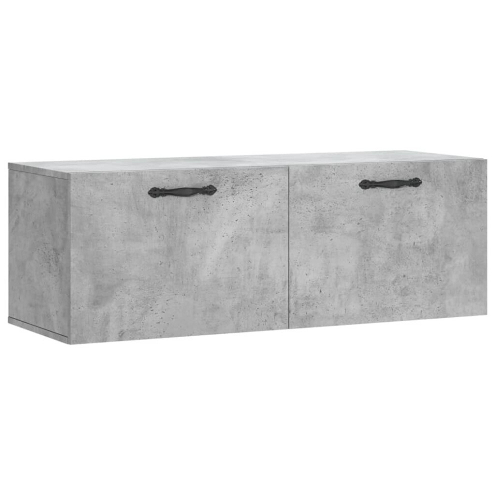 (concrete grey, 100 x 36.5 x 35 cm) vidaXL Wall Cabinet Hanging Storage Cabinet Display Cabinet Engineered Wood