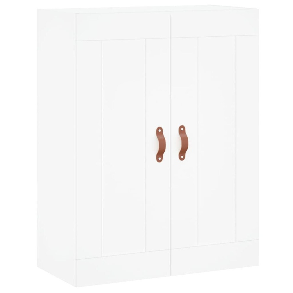 Vidaxl (White) Wall Mounted Cabinet Bathroom Cabinet High Gloss White Engineered Wood