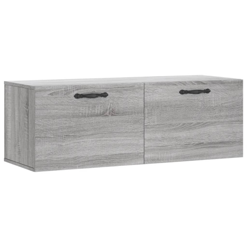 Vidaxl ( Sonoma, 100 X 36.5 X 35 Cm) Wall Cabinet Hanging Storage Cabinet Display Cabinet Engineered Wood Grey