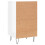 VidaXL (high gloss white, 2 pcs) vidaXL Sideboard Storage Side Cabinet Cupboard Smoked Oak Engineered Wood 9