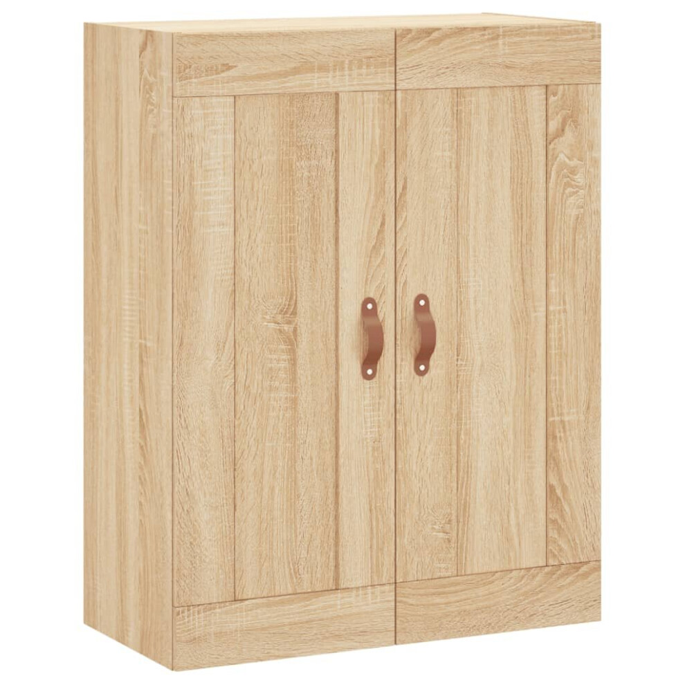 vidaXL Wall Mounted Cabinet Sonoma Oak 69.5x34x90 cm Engineered Wood Brown - Image 2