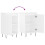 VidaXL (high gloss white, 2 pcs) vidaXL Sideboard Storage Side Cabinet Cupboard Smoked Oak Engineered Wood 10