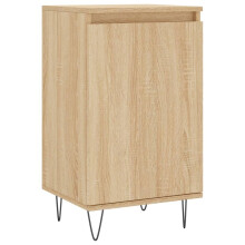 (sonoma oak, 1 pcs) vidaXL Sideboard Storage Side Cabinet Cupboard Smoked Oak Engineered Wood