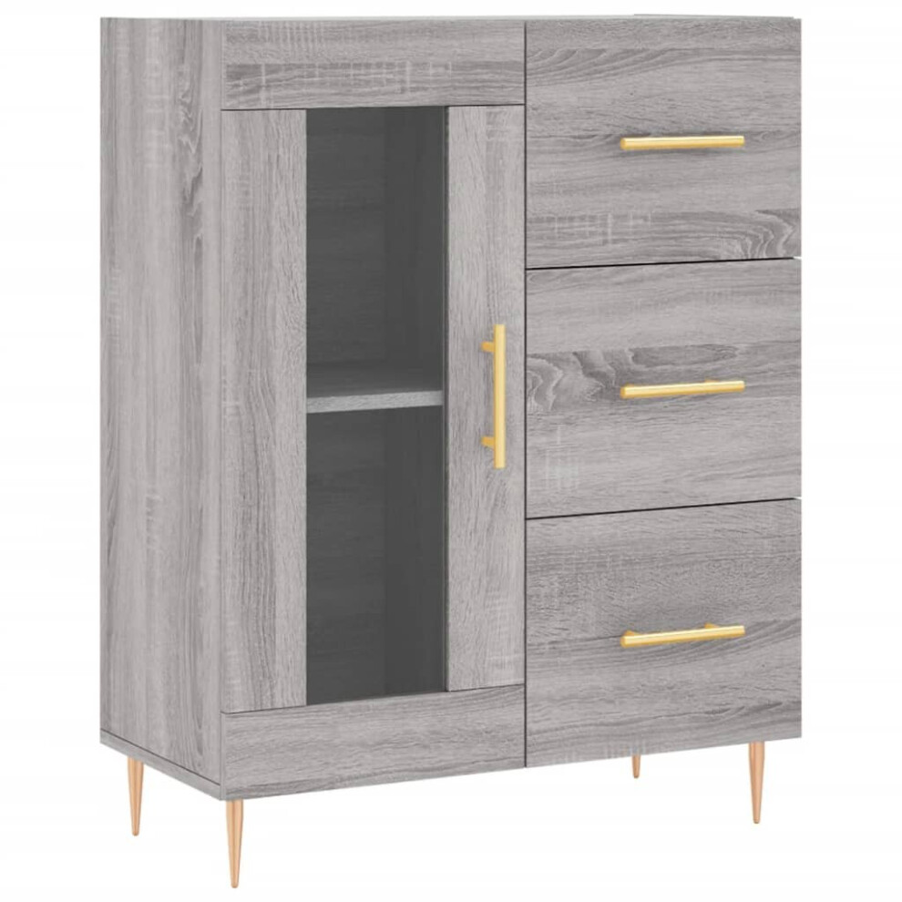 (grey sonoma) vidaXL Sideboard Storage Cabinet Side Cabinet Concrete Grey Engineered Wood