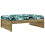 VidaXL vidaXL Gartenhocker 120x80 cm Kiefernholz Imprägniert 2