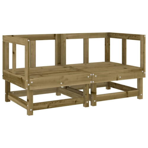 VidaXL vidaXL Ecksofas mit Kissen 2 Stk. Kiefernholz Imprägniert 2