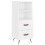 VidaXL (high gloss white) vidaXL Sideboard Storage Cabinet Cupboard Side Cabinet White Engineered Wood 2