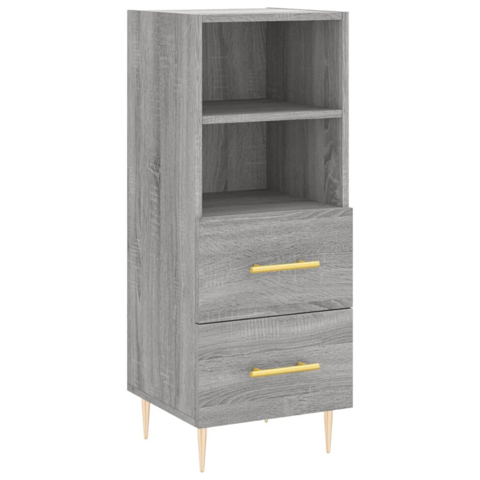 (grey sonoma) vidaXL Sideboard Storage Cabinet Side Cabinet Concrete Grey Engineered Wood