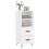 VidaXL (high gloss white) vidaXL Sideboard Storage Cabinet Cupboard Side Cabinet White Engineered Wood 3